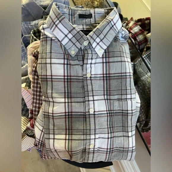 J. Crew men’s plaid button down - Picture 3 of 4